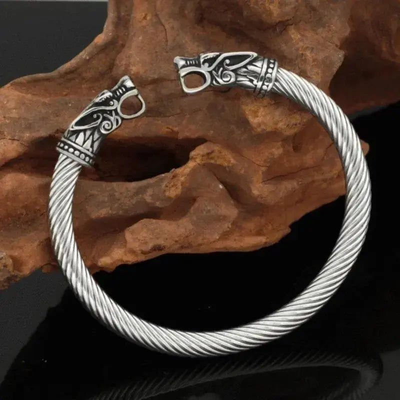 Bracelet Bikers Viking Dragons Enflammés - Le Pratique du Motard