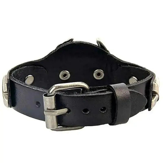 Bracelet en cuir de motard Badass Live To Ride - Le Pratique du Motard