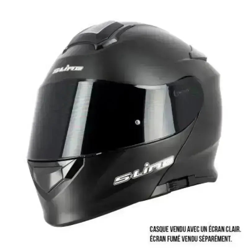 Casque Modulable Double écran Noir Mat | SLine550 - Le Pratique du Motard