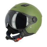 Casque moto Jet S779 LEOV - Vert armé Mat - Le Pratique du Motard