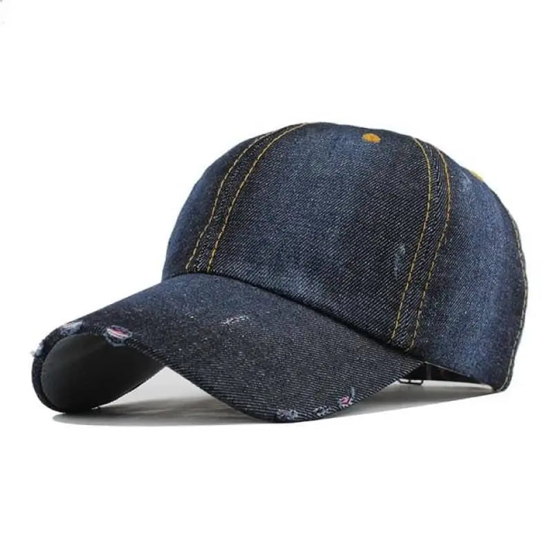 Casquette biker en jean usée Le Pratique du Motard