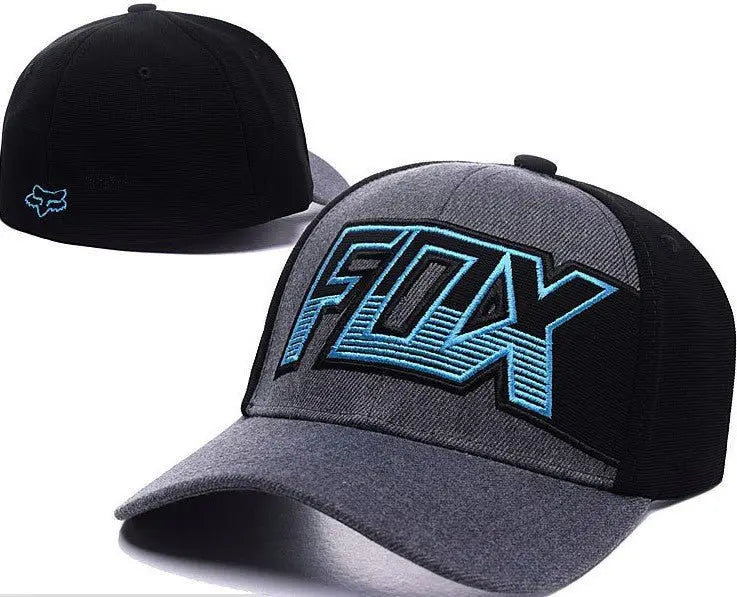 Casquette Fox gris/bleu - Le Pratique du Motard