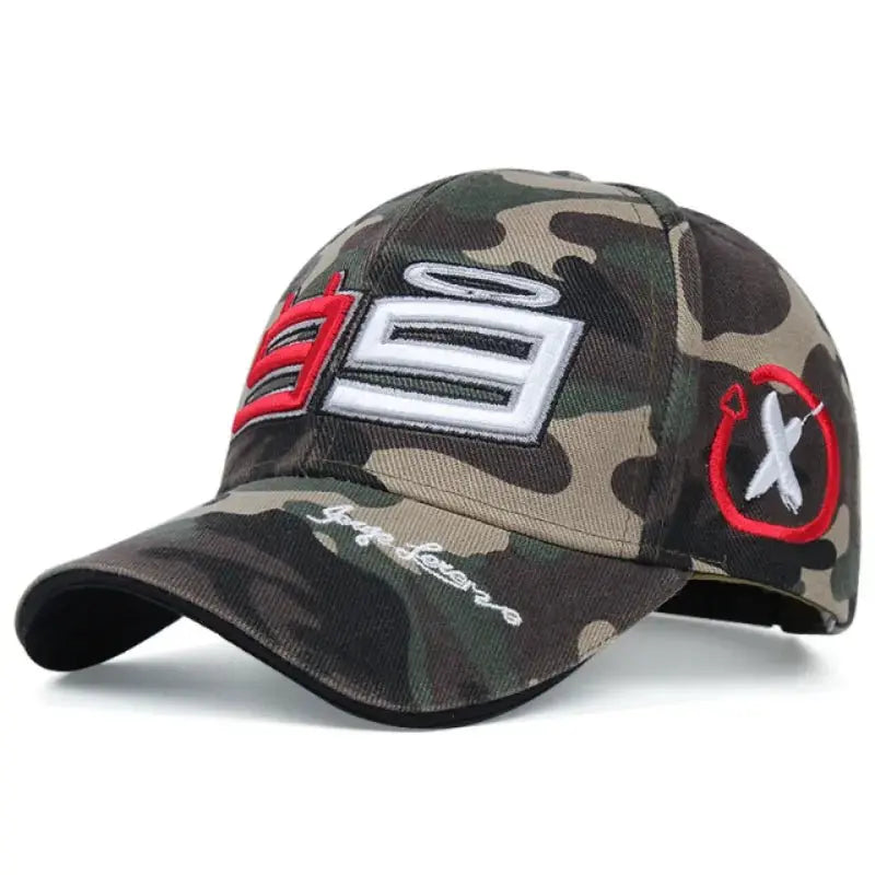 Casquette moto GP camouflage -El diablo 99 Le Pratique du Motard