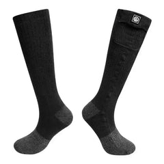 Chaussettes chauffantes moto - Noir