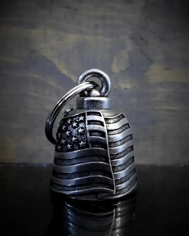 Cloche de moto unique Bravo bells "drapeau américain" - Le Pratique du Motard