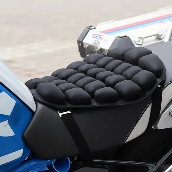 Coussin de siège antidérapant pour vélo de moto 3D Housse de coussin de  coussin de moto pneumatique (XL) Fantablau
