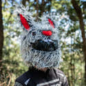 Housse De Casque Moto Lapin Noir - En Peluche, Taille Moyenne élastique, Protection Anti-rayures, Pour Casques Intégraux - 4