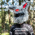 Housse De Casque Moto Lapin Noir - En Peluche, Taille Moyenne élastique, Protection Anti-rayures, Pour Casques Intégraux - 3