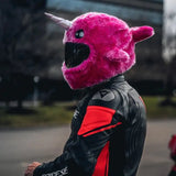 Couvre Casque Moto - Licorne rose - Le Pratique du Motard