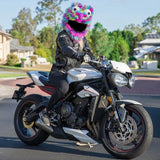 Couvre Casque Moto - Peluche Multicolor - Le Pratique du Motard