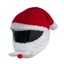 Housse De Casque De Moto Avec Gants, Motif Père Noël, Chapeau De Père Noël, Couvre-casque Intégral Pour Casque Intégral Personnalisé De Noël