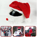 Housse De Casque Moto Père Noël - En Velours élastique - Pour Casques Intégraux - Déco Festive Et Protection Anti-rayures - 13