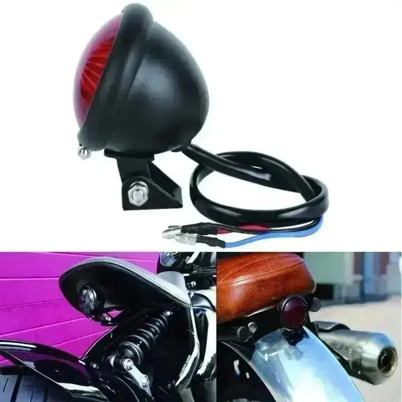 Moto LED Rétro Rouge Feu Arrière Stop Lampe Stop Lumière Pour