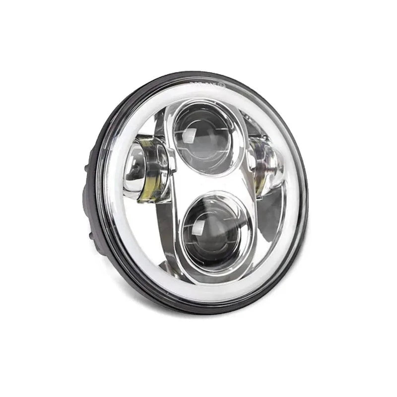 Feux Avant Phare LED Chrome 5,75 Compatible Harley Davidson M18 Le Pratique du Motard