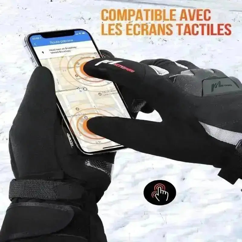 Gants Femme tactiles pour Telephone Smartphone Taille M 2 doigts Hiver  (BLANC) - Gant pour écran tactile - Achat & prix
