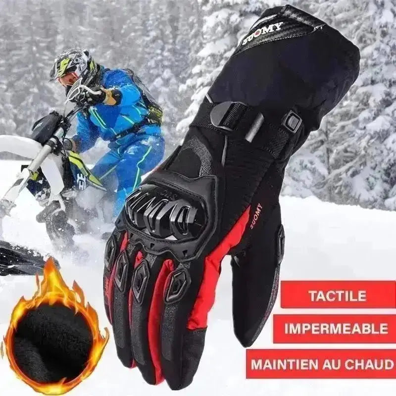 Gants de moto d'hiver Garder au chaud Motocross Équipement de