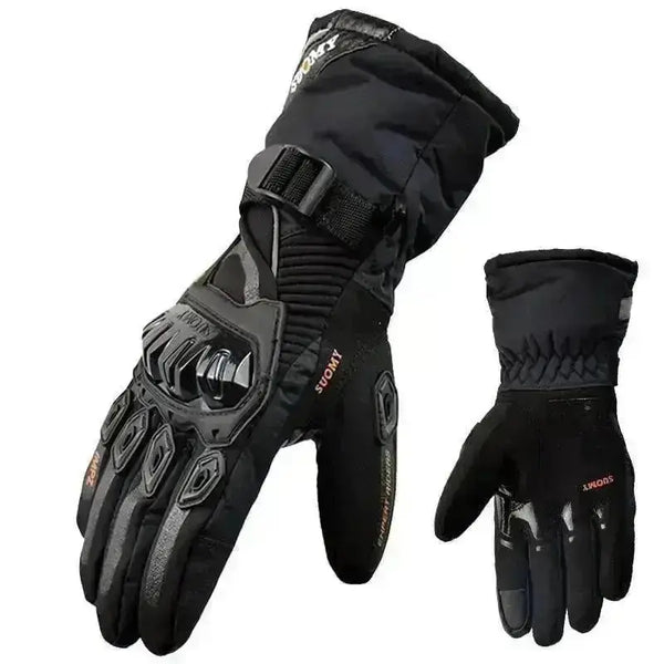 Gants Moto Cuir D’Hiver – Imperméables, Résistants & Doigts Tactiles – Protection Maximale Pour Moto & Sports Extérieurs