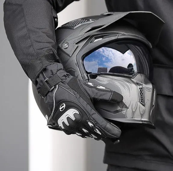 Grapelet Gants de Moto d'hiver,Gants Moto Hiver Chauds pour Hommes,Gants  Hiver Moto imperméables avec Protection sur Les jointures,M : :  Auto et Moto