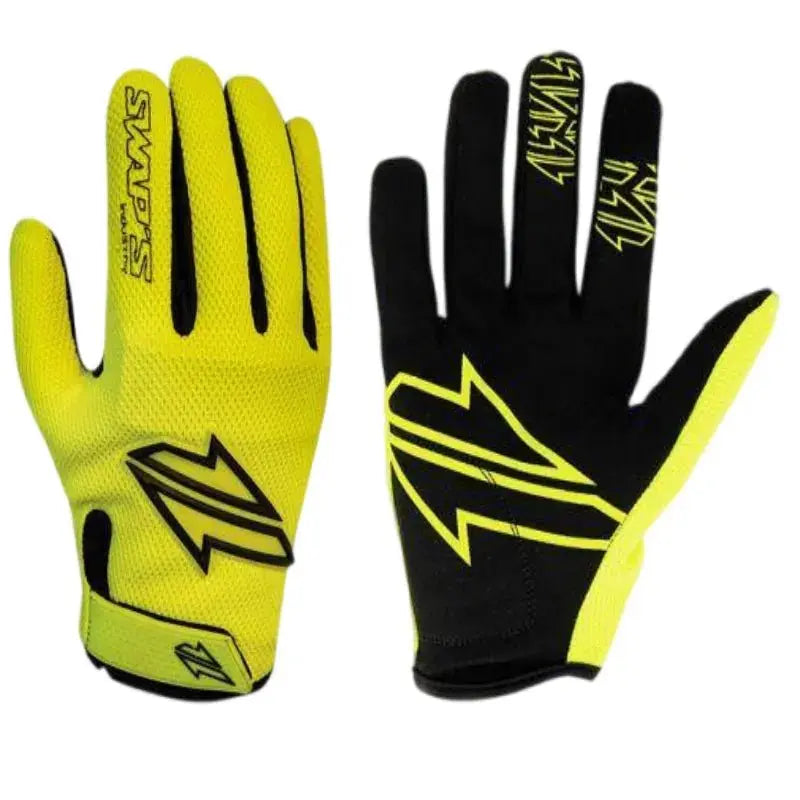 Gants Moto cross Jaune Fluo -Homologué Le Pratique du Motard