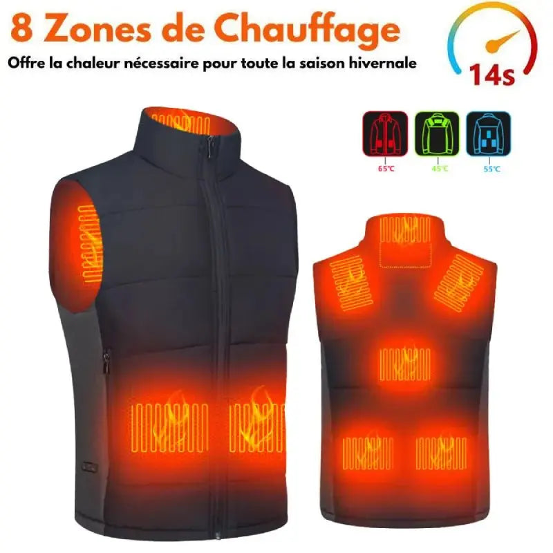 Gilet chauffant moto Le pratique du Motard