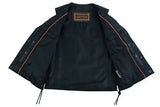 Gilet en cuir biker sans manche pour femme - Le Pratique du Motard