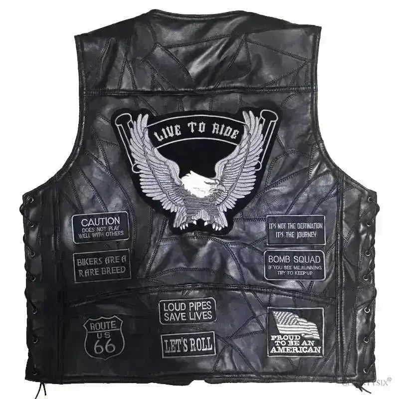 Gilet en cuir moto sans manche - Le Pratique du Motard