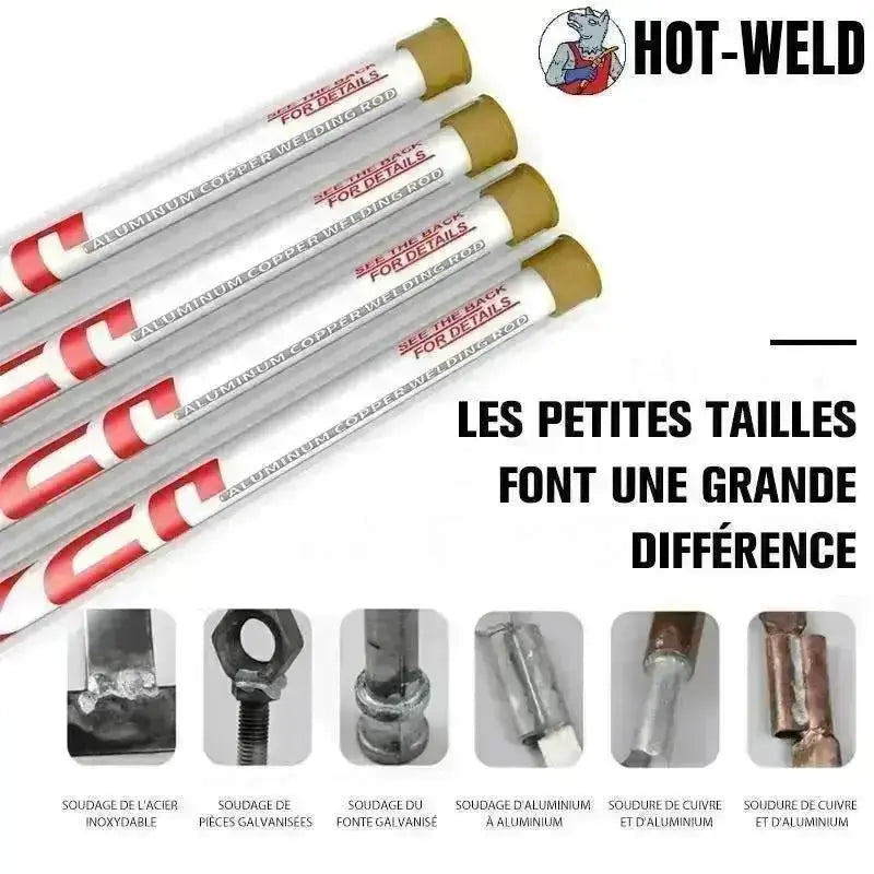 HOT-WELD - Baguette de soudure Aluminium - Le Pratique du Motard