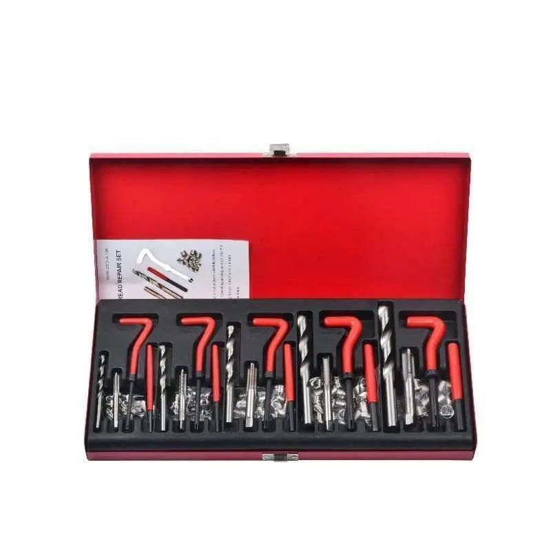 Pack complet Filet rapporté Helicoil 131 pièces - M5 M6 M8 M10 M12