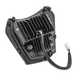 Lampe de Phare LED moto ECE homologuée + Plaque Enduro Offroad Universel XDure SW2 DRL blanc Le Pratique du Motard