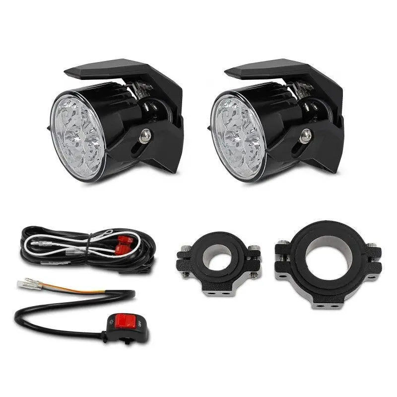 Moto Phares LED S2 - Inclut câble de connexion, Autorisation E, Tension 12V/24V Le Pratique du Motard