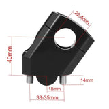 Pack :phare additionnel LED moto avec Rehausse 40mm  pour guidons  Ø 22mm Le Pratique du Motard
