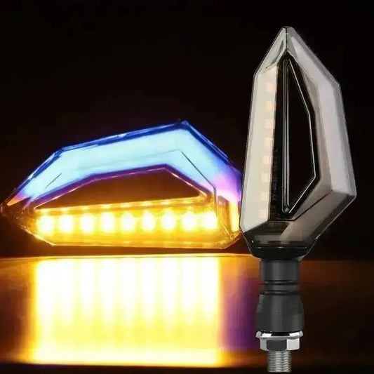 Paire de Clignotant LED Bi-colorie 12V - Le Pratique du Motard