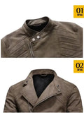 Perfecto Cuir Marron Homme Le Pratique du Motard