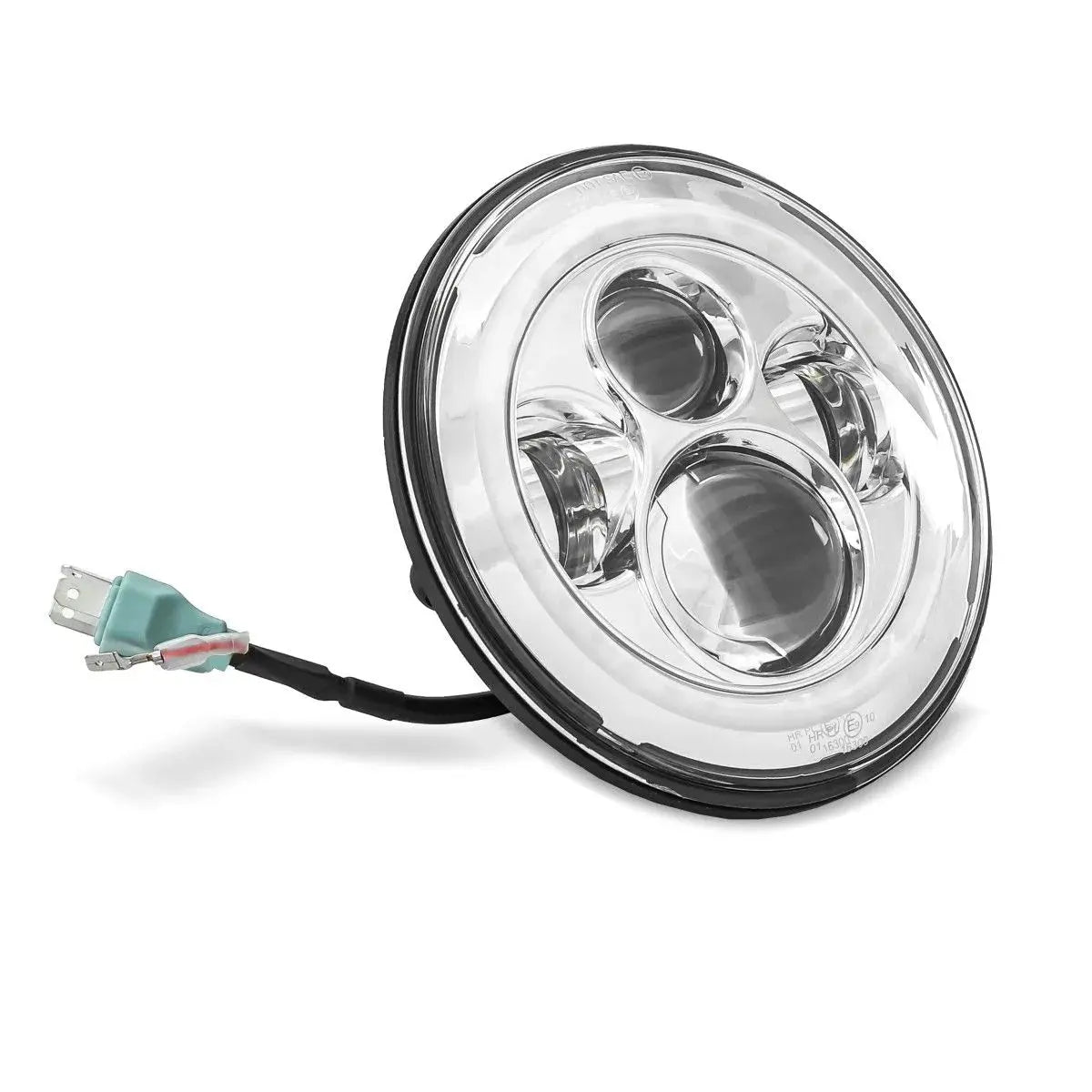 Phare LED 7" compatible Harley Davidson - Chrome Le Pratique du Motard