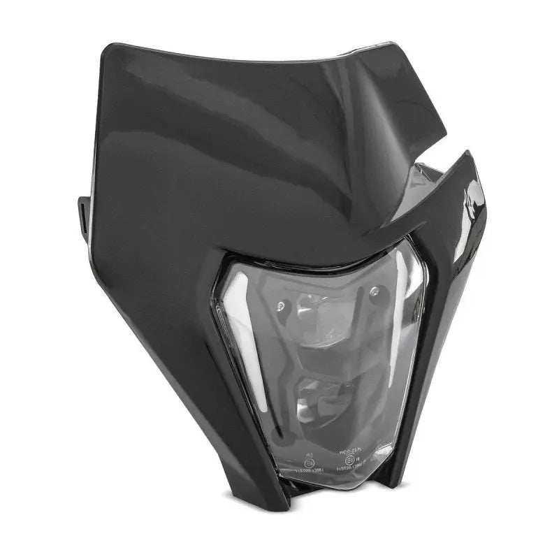 Phare LED ECE Masque DRL noir pour KTM EXC / EXC-F / Freeride / Enduro / SMC 14-22 XDure SW1 Incluant Le Pratique du Motard