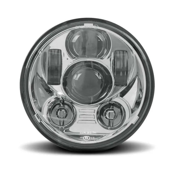 Phare LED 5,75 compatible avec moto custom Feux avant Noir Craftride ✓  Achetez maintenant !
