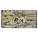 Plaque immatriculation Américain Vintage - Le Pratique du Motard