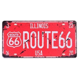 Plaque immatriculation Américain Vintage - Le Pratique du Motard