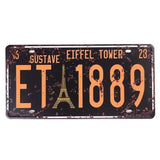 Plaque immatriculation Américain Vintage - Le Pratique du Motard