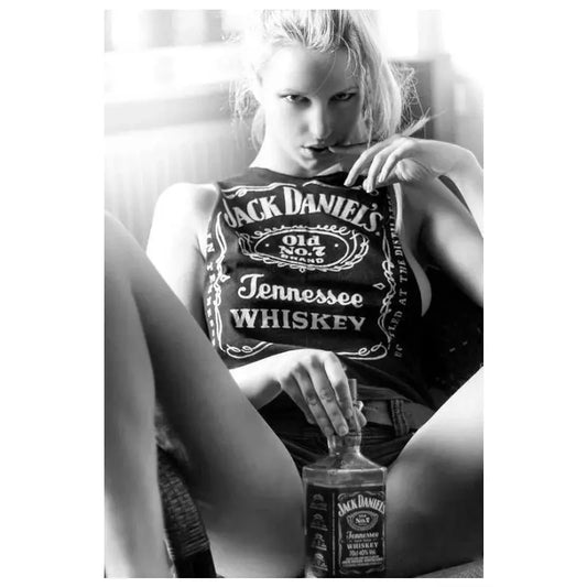 Plaque métal Jack Daniels -Sexy - Le Pratique du Motard