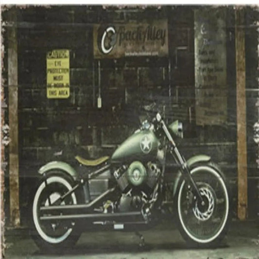 Plaque Métal USA Vintage Route 66 - Le Pratique du Motard