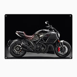 Plaque métalique décorative DUCATI CORSE - Le Pratique du Motard