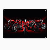 Plaque métalique décorative DUCATI CORSE - Le Pratique du Motard