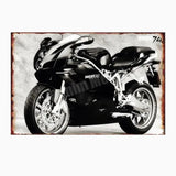 Plaque métalique décorative DUCATI CORSE - Le Pratique du Motard