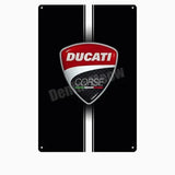 Plaque métalique décorative DUCATI CORSE - Le Pratique du Motard
