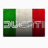 Plaque métalique décorative DUCATI CORSE - Le Pratique du Motard