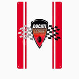 Plaque métalique décorative DUCATI CORSE - Le Pratique du Motard