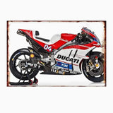 Plaque métalique décorative DUCATI CORSE - Le Pratique du Motard
