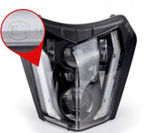 Plaque Phare KTM led - Le Pratique du Motard