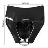 Projecteur LED moto + plaque / carenage Universel pour Enduro XDure GK2 noir Le Pratique du Motard
